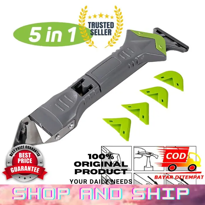 5IN1 SCRAPER TOOL SEALANT ALAT PEMBERSIH PERAPI LEM SILIKON NAT LANTAI ORIGINAL SAS