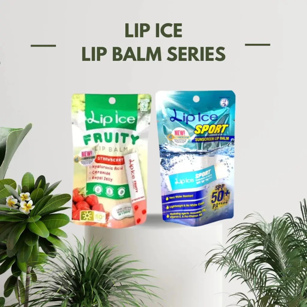LIP ICE Lip Balm Series | Fruity Strawberry | Sport SPF50+ PA+++ | Moisture Lock
