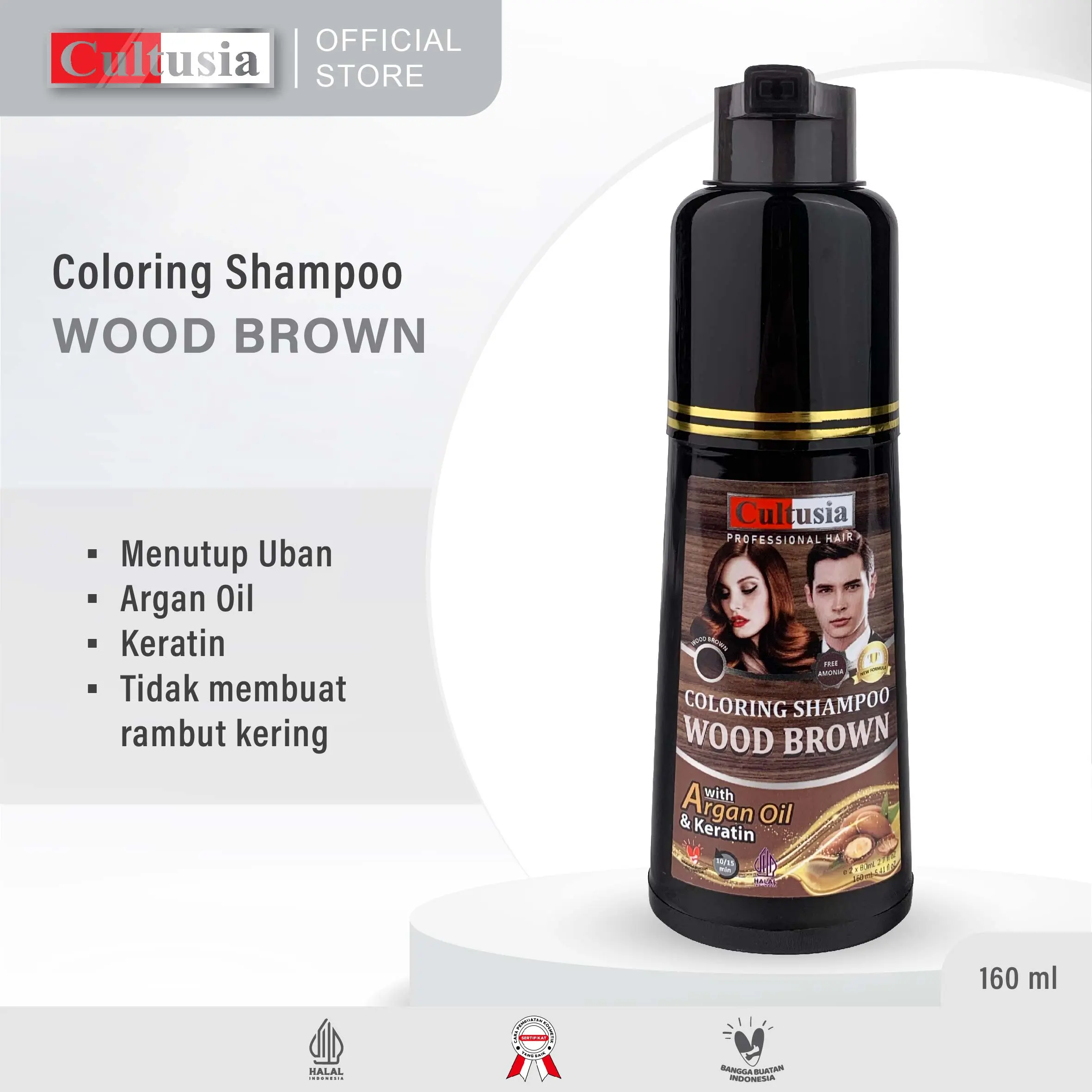 Cultusia Coloring Wood Brown 160ML Argan Oil