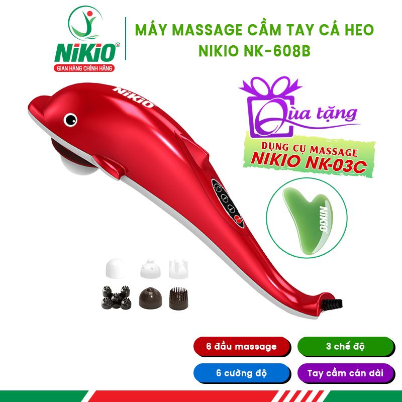 Máy massage cầm tay cá heo Nikio NK-608B - Mẫu mới, nhiều chế độ