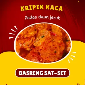 kripik kaca/kripca pedas daun jeruk chili oil netto 500g Snacks Kering Crispy Cemilan Keripik Camilan