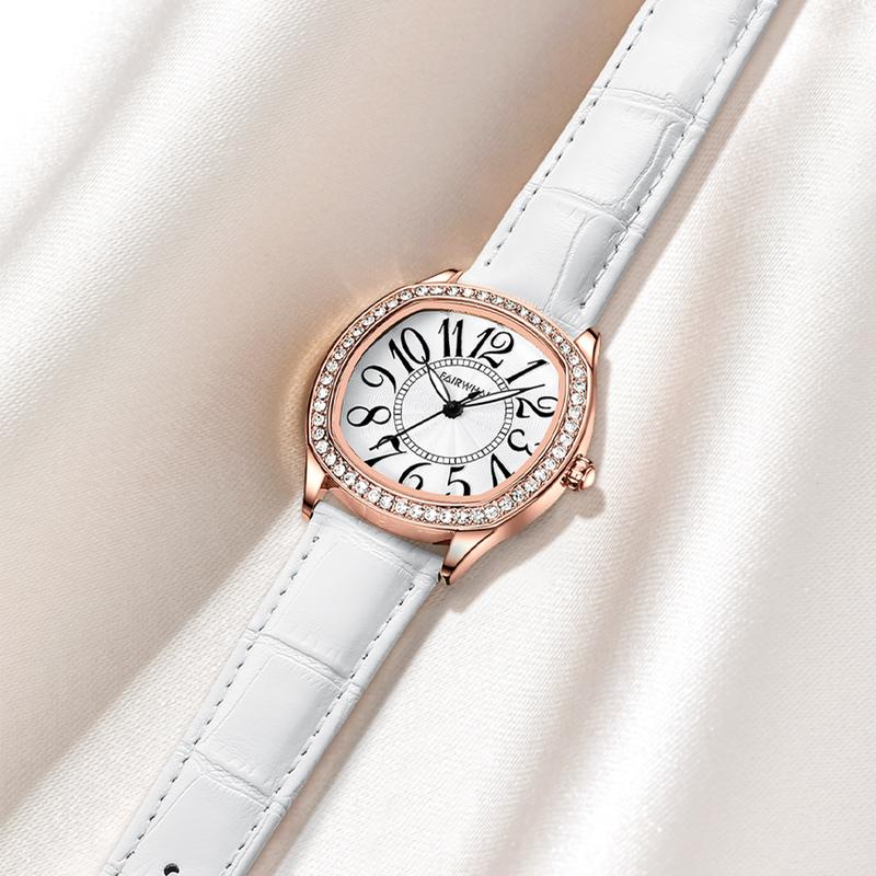 Đồng Đồng Hồ Thạch Anh Nữ, Mark Fairwhale, Xu Hướng Thời Trang, Phong Cách Cổ Điển Đơn Giản, Nạm Kim Cương, 3440