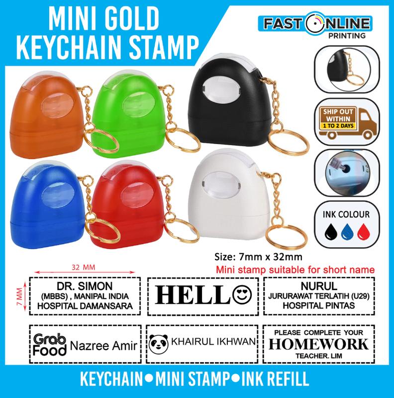 GOLD KEYCHAIN STAMP / Flash Stamp / Doctor Stamp / Funny Stamp - TikTok ...