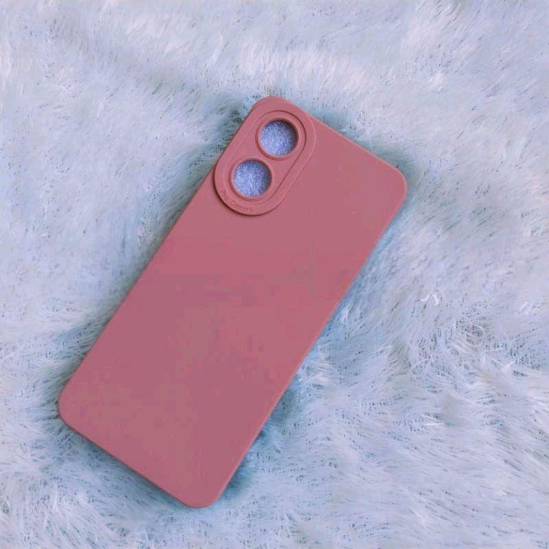 Softcase Casing Pro Camera Cocok untuk OPPO A18/A38 Silikon Macaron Full Cover Bagus lentur+pelindung camera Protection 4