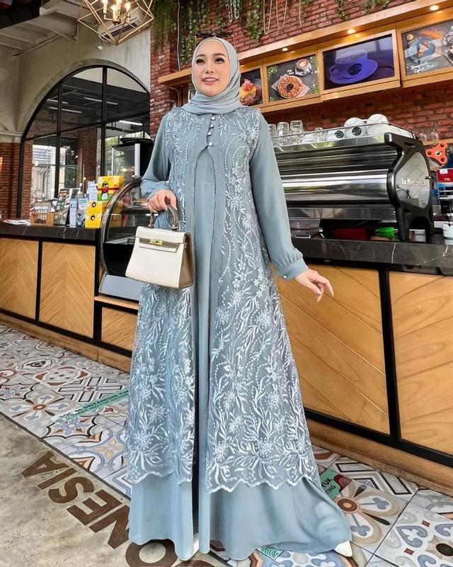 TERBARU!! DHUHAYU MAXI BRUKAT CERUTY Model Baru / Gamis Viral Lebaran 2024 / Gamis Korea Style / Gamis Kondangan Jumbo / Gamis Ibu Ibu Model Sekarang / Dress Kondangan / Dress Wanita Muslim Remaja / Gamis Wanita Terbaru 2024 Modern Dewasa Pesta Simple 7