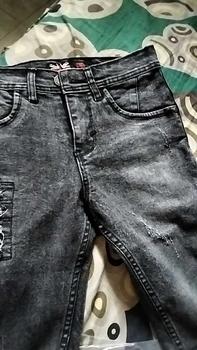 Product Review of Celana jeans denim pria motif sobek straigh slim ripped Stretch Panjang Fit Slimfit Skinny from D**🌹 1