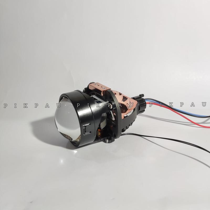 PAKET BUNDLING Lampu Utama Biled CR7 C2 Gen 2 Original Golden Shell Blue Lens Plus Devil Eye Premium Biled Flat Cut High Low 5