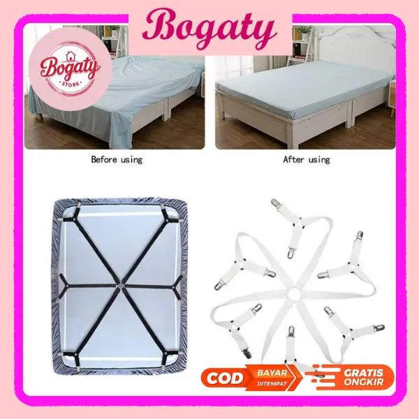 BG PENJEPIT SPREI ANTI GESER JEPITAN SPREI KASUR BED SHEET CLIP HOLDER/MUDAH DIGUNAKAN