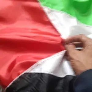 Bendera Palestina dan merah putih bahan satin