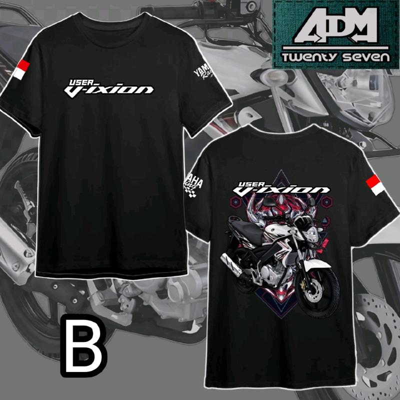 Kaos Yamaha Vixion facelift original Kaos vixion kaos viksen Tshirt Yamaha Vixion Combed Distro Keren Motor 2