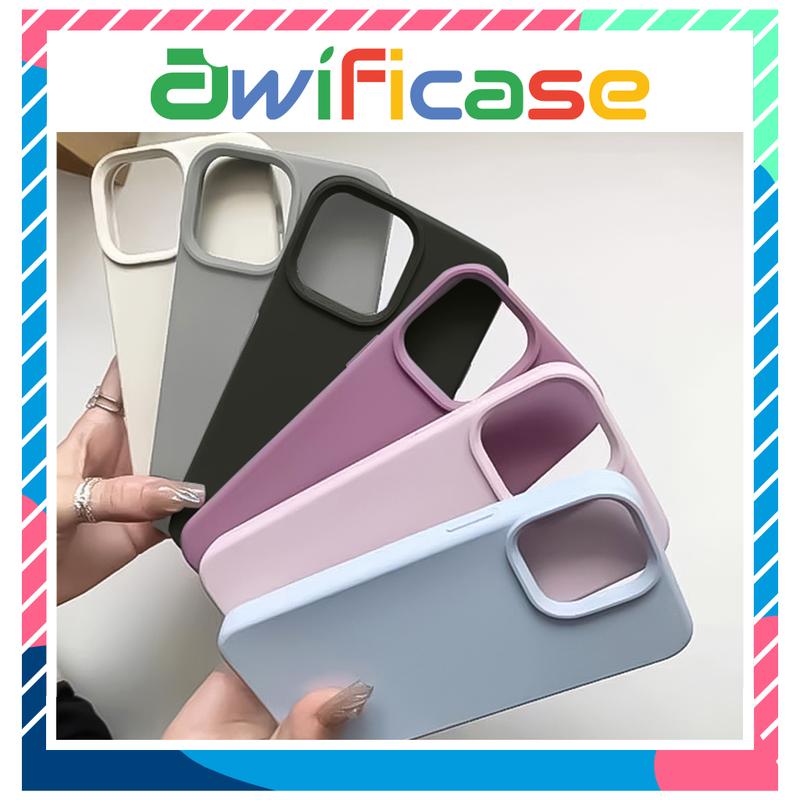 Ốp Lưng iPhone TPU Đệm Nhung Chống Bẩn Bảo Vệ Camera dành cho IP 6/6plus/7/8/plus/x/xs/11/12/13/14/15/16/pro/plus/promax - R1-2