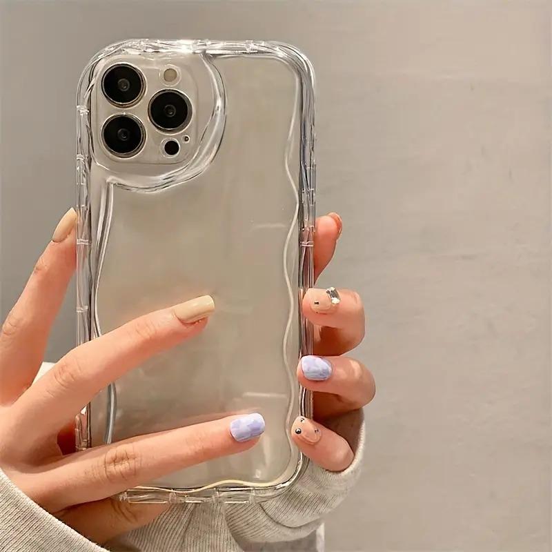 Transparent Shockproof Mobile Phone Case Protective Cover,Soft TPU Simple, Stylish And Lightweigh For iPH*NE XR X XS 6G 6+ 7 8G 7+ 8+ 11 12 13 14 15 PRO PLUS PROMAX 0