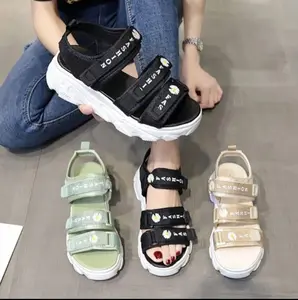 Sandal Gunung Anak Perempuan dan Dewasa Casual Bunga Korean Terbaru Fashion Karet