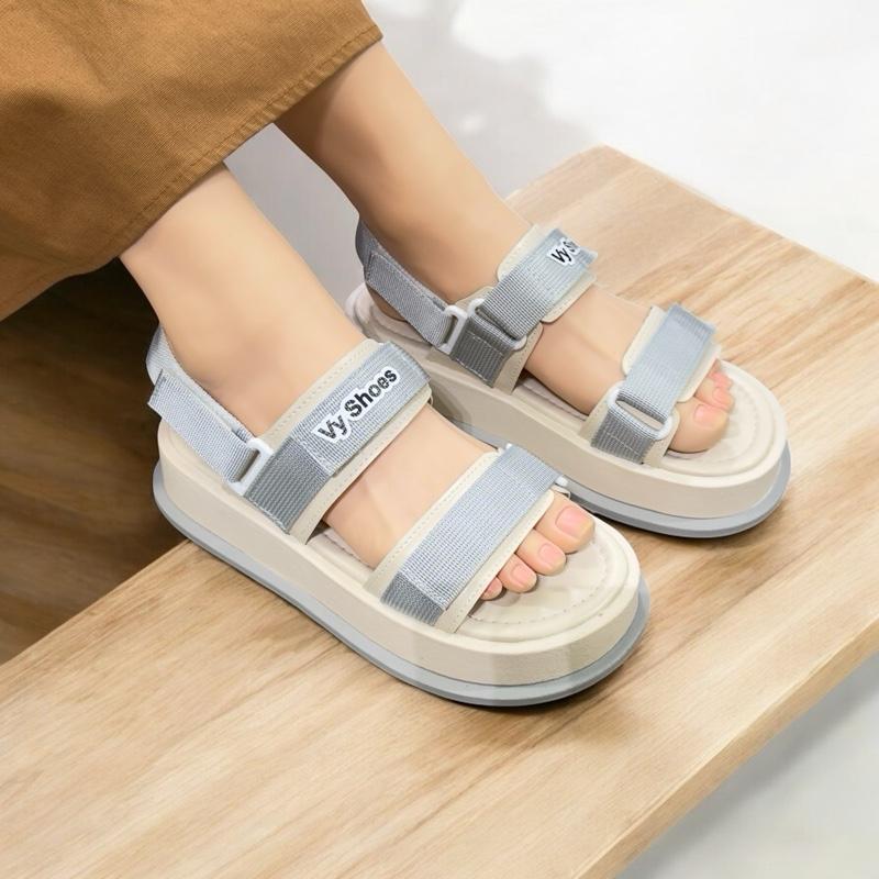  Vyshoes Dép Quai Hậu S1+ NOC Sandal Nữ 2 Quai Giày Xăng Đan Đế PVC Cao 4cm Nhẹ Êm Thoải Mái Cho Học Tập & Chơi Vui 