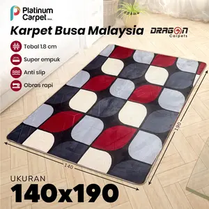 Karpet Malaysia Dragon Prime 140x190 – Premium Tebal, Bulu Halus, Anti Slip untuk Ruang Tamu/Kamar