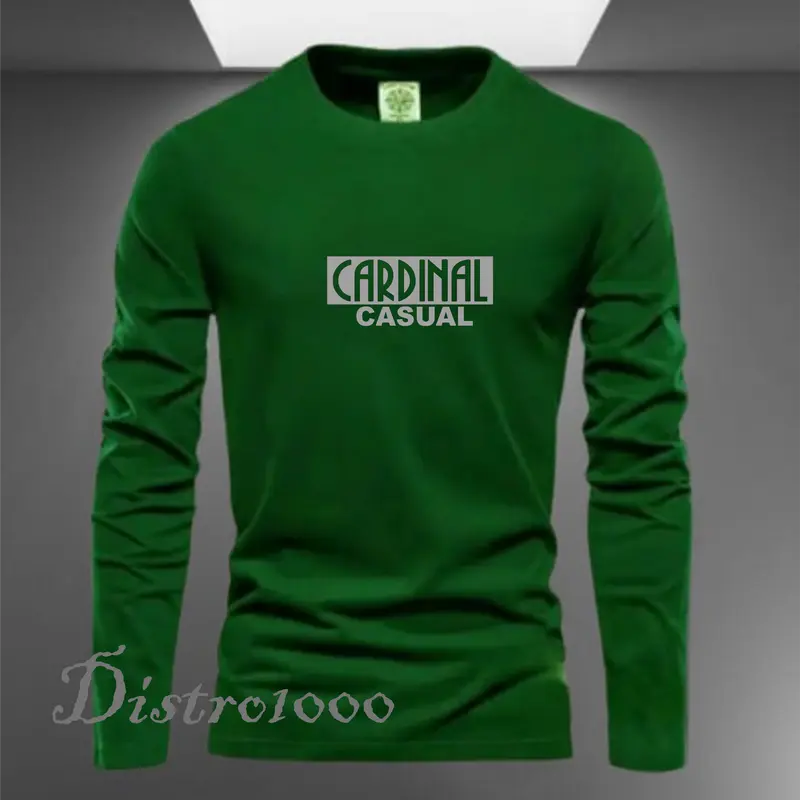 PROMO COD ( BAHAN TEBAL )  Kaos Distro 100% COTTON Kaos pria I Wanita Lengan Panjang[C4RDIN4L BLOK]  prin GREY Premium 7