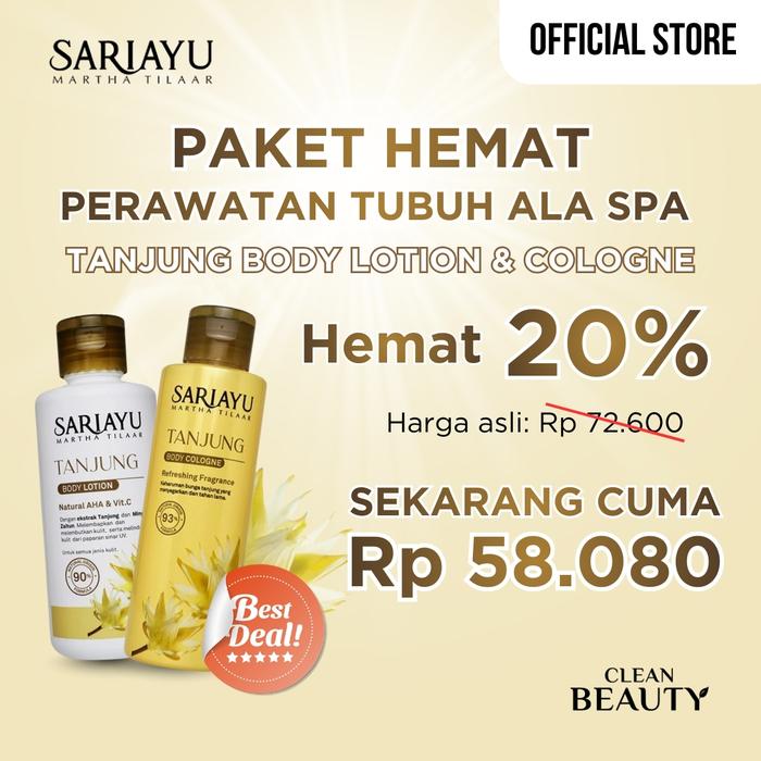 Gambar [BUNDLE] Sariayu Tanjung Body Lotion & Body Cologne dari Sariayu Martha Tilaar Kota Administrasi Jakarta Timur Tokopedia