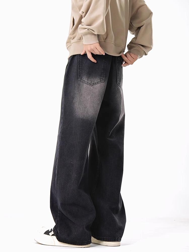 Product Introduction of Celana Jeans Gombrong Pria Model 2025 Korean Style Casual Straight Original Baggy Kulot Jens Denim Cowok Premium scena regular outfit pants fit legged 3