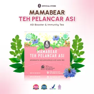 Teh Pelancar ASI MamaBear Original (Strawberry) - ASI Booster Pelancar Peningkat Produksi ASI Ibu Busui Teh Pelancar ASI MamaBear Original (Strawberry) - ASI Booster Pelancar Peningkat Produksi ASI Ibu Busui
