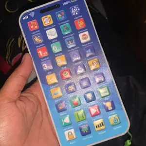 Smart Baby, HP Mainan Edukasi Pendidikan Telepon Cerdas yang Sangat Populer dengan 45 Tombol Fungsi + Lampu + Konten Audio Lengkap, Cocok untuk Anak Usia 1-6 Tahun untuk Bermain di Rumah Mainan Anak-anak