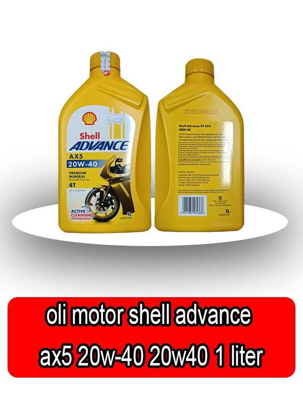 Gambar Oli Motor AX5 20W-40 1 Liter - Pelumas Mesin Berkualitas Tinggi untuk Performa Optimal - 69132 - dari Jasutra Motor Kab. Bekasi Tokopedia