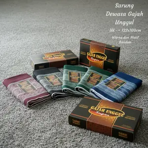 SARUNG GAJAH UNGGUL 100k DAPAT 3 - PAKET ( UKURAN SARUNG PRIA DEWASA WARNA MOTIF RANDOM Muslim)