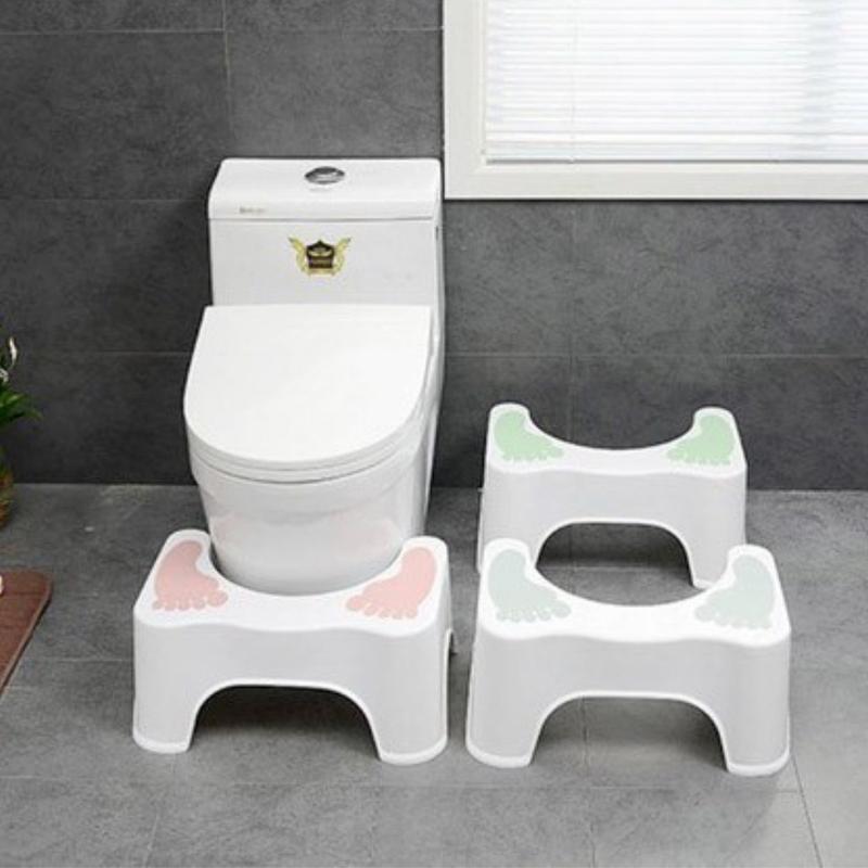 Ghế để chân toilet ghế kê chân bồn cầu chống táo bón ghế gác chân nhà vệ sinh dành cho người già và trẻ em cải thiện bệnh trĩ thiết kế hình chữ U tiện lợi kích thước 40x22.5x18cm