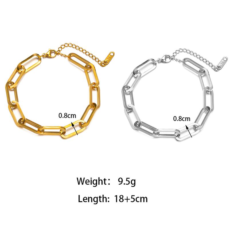Product Introduction of French Bracelet Stainless Steel Beckham Bracelet Hip Hop Fashion Men Women Titanium Steel Couple Bracelet 1