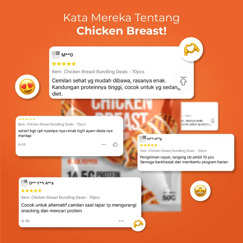 (Coach) Nutrimotion - Chicken Breast - Dada Ayam Siap Makan Tinggi Protein - Cemilan Sehat yang Rendah Lemak 7