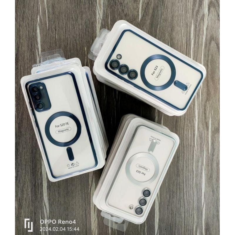Case Samsung galaxy S20 FE / S23 / S23 FE / S23 ultra ORI SoftCase MagSafe magnet wireless plating Sarung premium Cover mewah 8