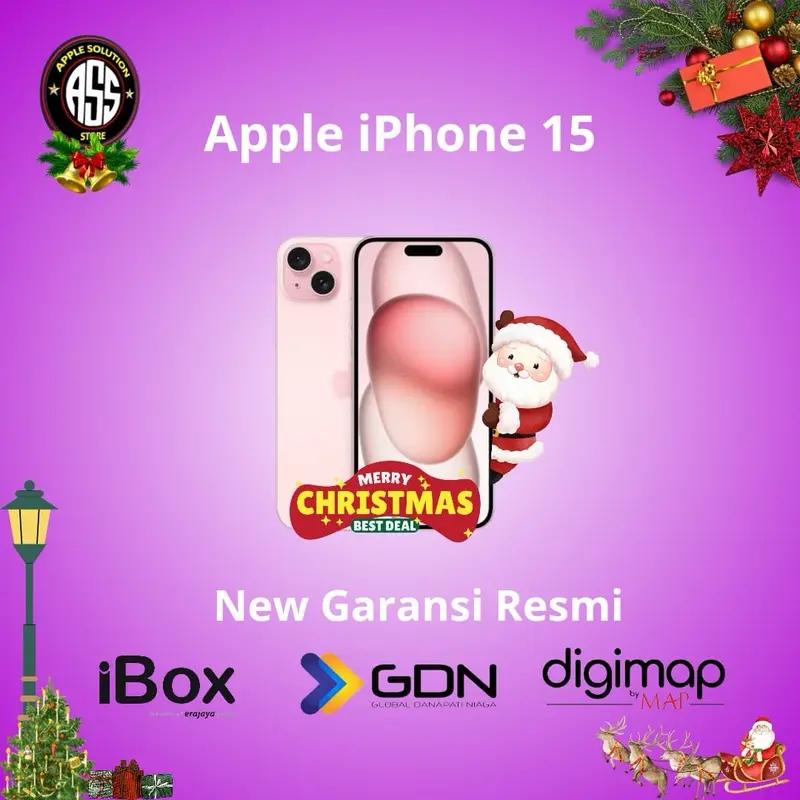 [ IRVAN GALIH X ASS ] Apple iPhone 15 128GB & 256GB NEW Garansi Resmi indonesia 1 Tahun 1