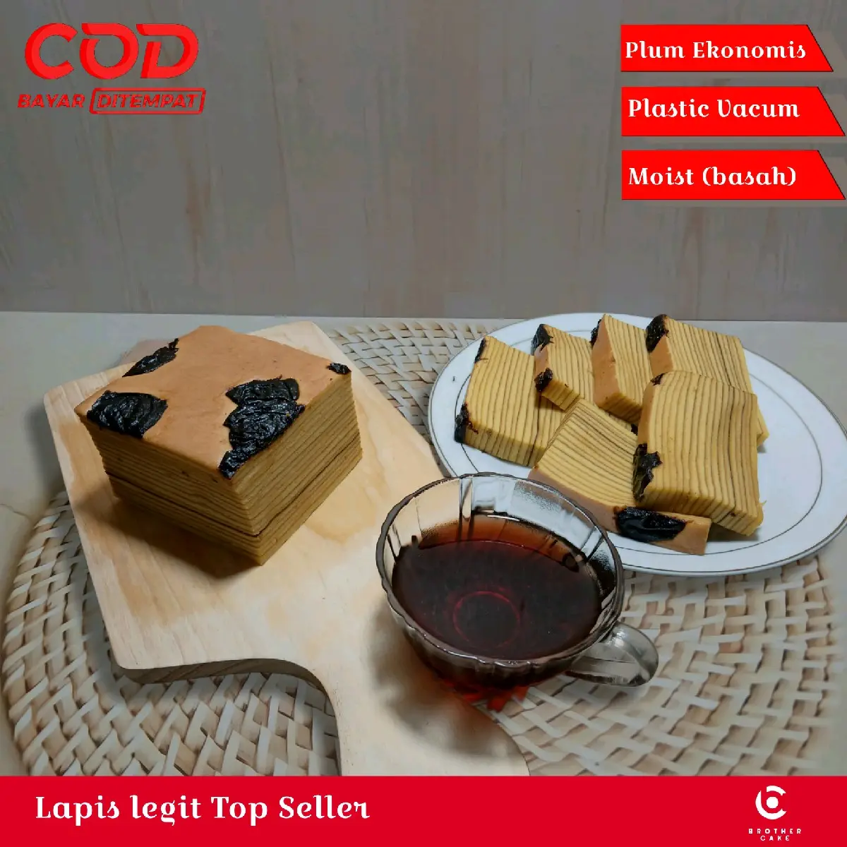 lapis legit orginal wisman ukuran 10x10cm