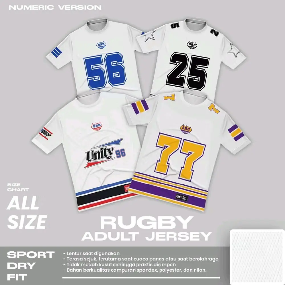 Kaos Jersey Baseball Number dryfit distro kaos jersey cewek cowok