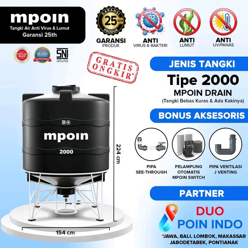 MPOIN 400/600/800/1200/1500/2000  DRAIN SERIES TANDON AIR/TOREN AIR/TANGKI AIR 5