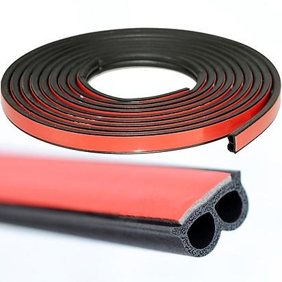 5 Mét Gioăng Cao su B, Gioăng B, ron B, cao su chống ồn chữ B, cao su chống bụi, cao su dán cánh cửa, cao su cách âm 1