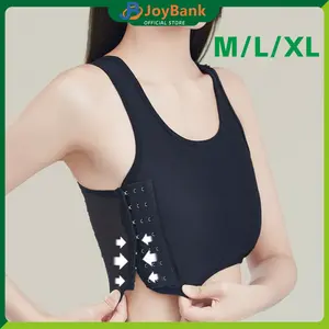 Breast Binder Half Kait Samping Bandage Perata Dada Wanita Tomboy Hitam Tahan Lama untuk Gaya Tomboy Aktivitas Harian Chest Binder Korset Dada