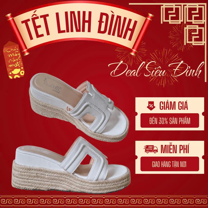 LOVIIECORNER - XUỒNG CÓI QUAI NGANG BẢNG TO - DÉP XUỒNG CAO MŨI TRÒN - DÉP XUỒNG CAO ĐẾ BẰNG PHỐI ÁO DÀI TẾT THANH LỊCH 7 PHÂN - D250709 - S250605 - D251016