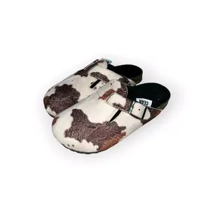 Sandal clog mule  bustong motif sapi crowsten cean  unisex || sandal bustong || sandal slippers clogs mule leopard || sandal motif Sendal Selop Shoes