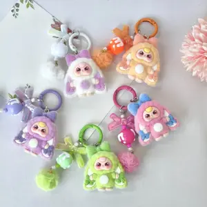 Gantungan Kunci Motif Boneka Hiasan Tas Boneka Mewah Cute Pet Phone Strap Liontin Tas Liontin Boneka Lucu