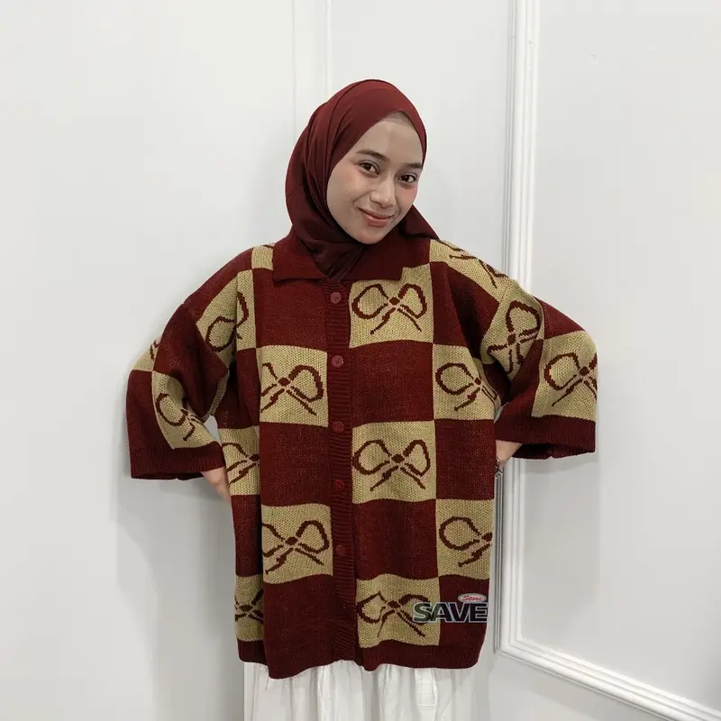 Floryn Oversized Shirt Knitwear Sweater 4