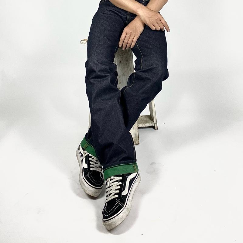 Midfielderdenim - jeans weft x green 16oz version growth