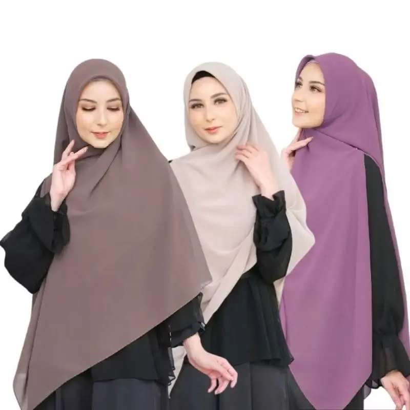 DIANA-Hijab Syari Zipper Instan Jilbab Segiempat Kerudung Segi empat Hijab Segi Empat 2 Layer Khimar Wanita Bahan Ceruty Baby Doll Premium ootd Hijab Style Muslim Ceruty segitiga  syar'i 6
