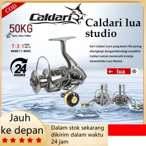 【Hot Sale】2025 New Caldari LC Series 800-7000 Reel Pancing Full Besi Original Bahan Metal 12 Bearing Reel Spinning Max Drag 30kg 5.2 :1 Gear Ratio Fishing Reel.Ril Pancing Dirancang Di jepang Metal Roda murah dan kuat Alat Umpan