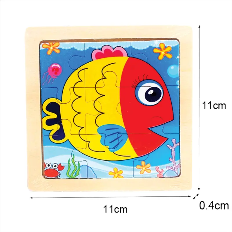 Puzzle Kayu isi 9 Keping Mainan Edukasi Anak Wooden Jigsaw Toys 4
