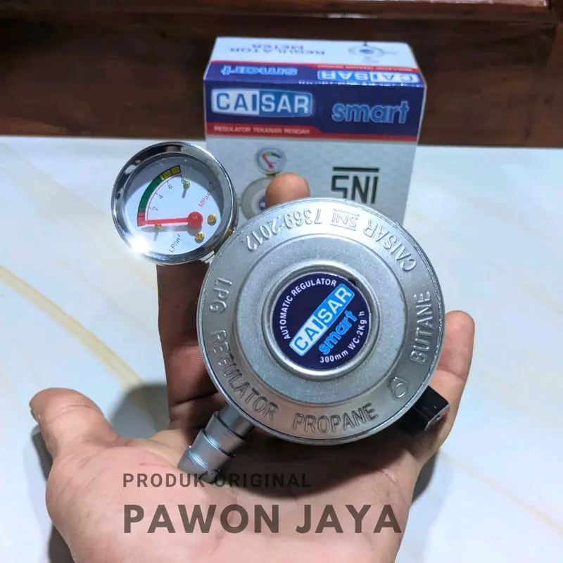 Regulator Kompor Gas Caisar Tekanan Tinggi & Regulator Caisar Smart Silver, Regulator Meter Caisar High pressure. 5