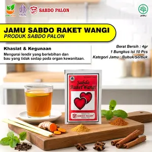 Jamu Raket Wangi SP - Atasi lendir berlebihan pada kewanitaan // Bubuk // 4 Gram // Isi 10 pcs