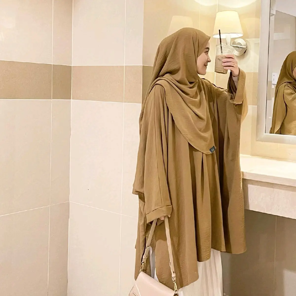 READY !! terlaris Lily abaya tunik by saz daily  | tunik malay crinkle airflow Fashion