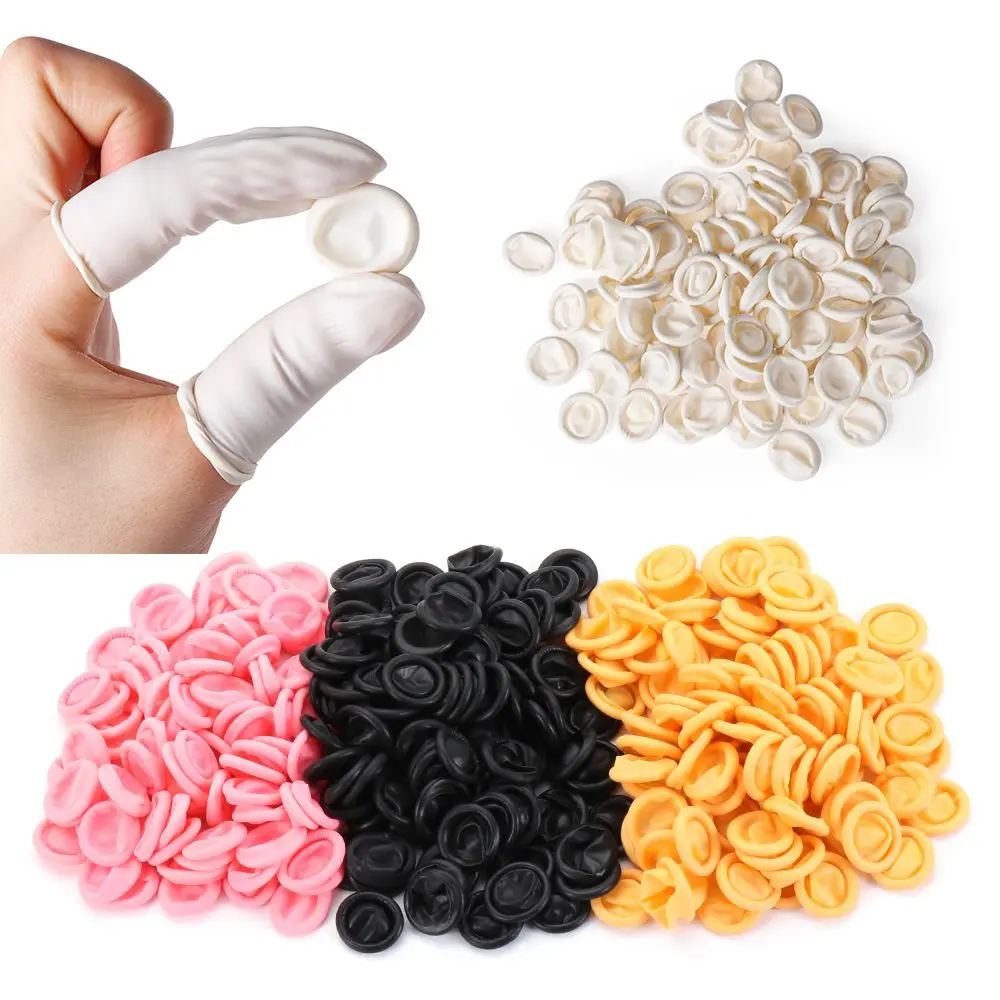 Găng Tay Cao Su Cots Ngón Tay Cao Su Dùng Một Lần, Chống Trượt, Găng Tay Bảo Vệ Đầu Ngón Tay 100 / 300 CÁI