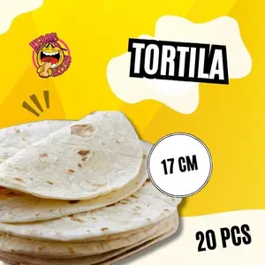 Tortilla PREMIUM 17 cm isi 20 pcs lembar tortila kulit kebab