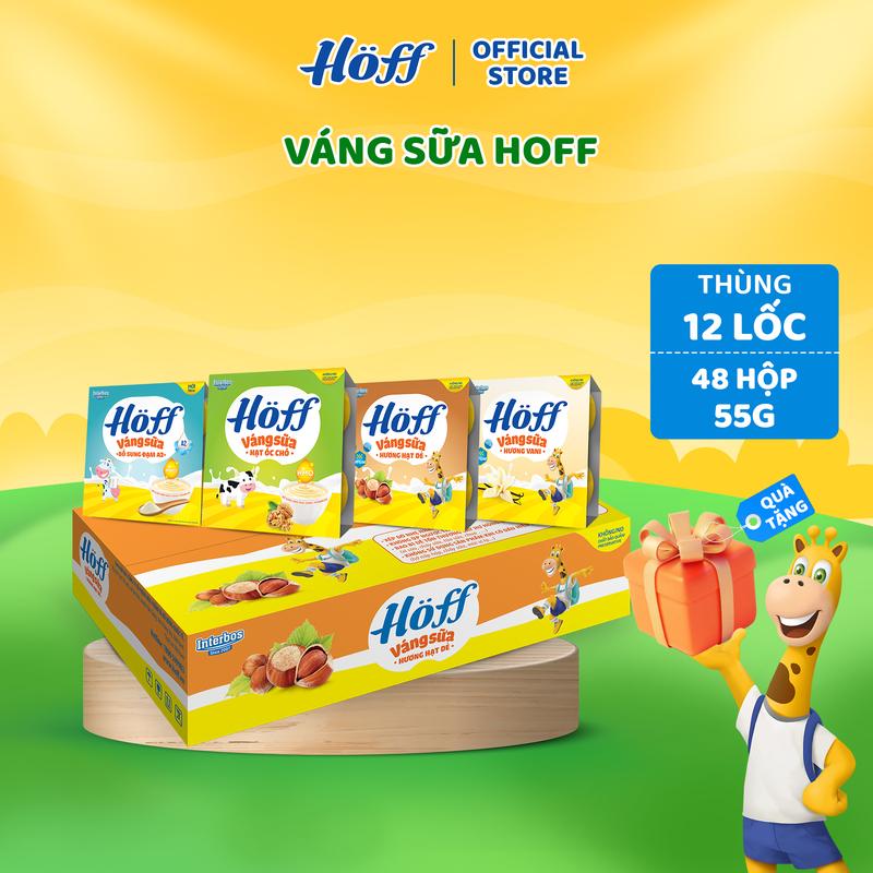 HOFF Váng Sữa mix 4 vị Thùng 48 hộp x 55g